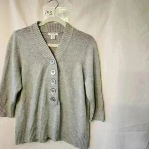 Hampshire Studio womens sweater size petite XL color gray